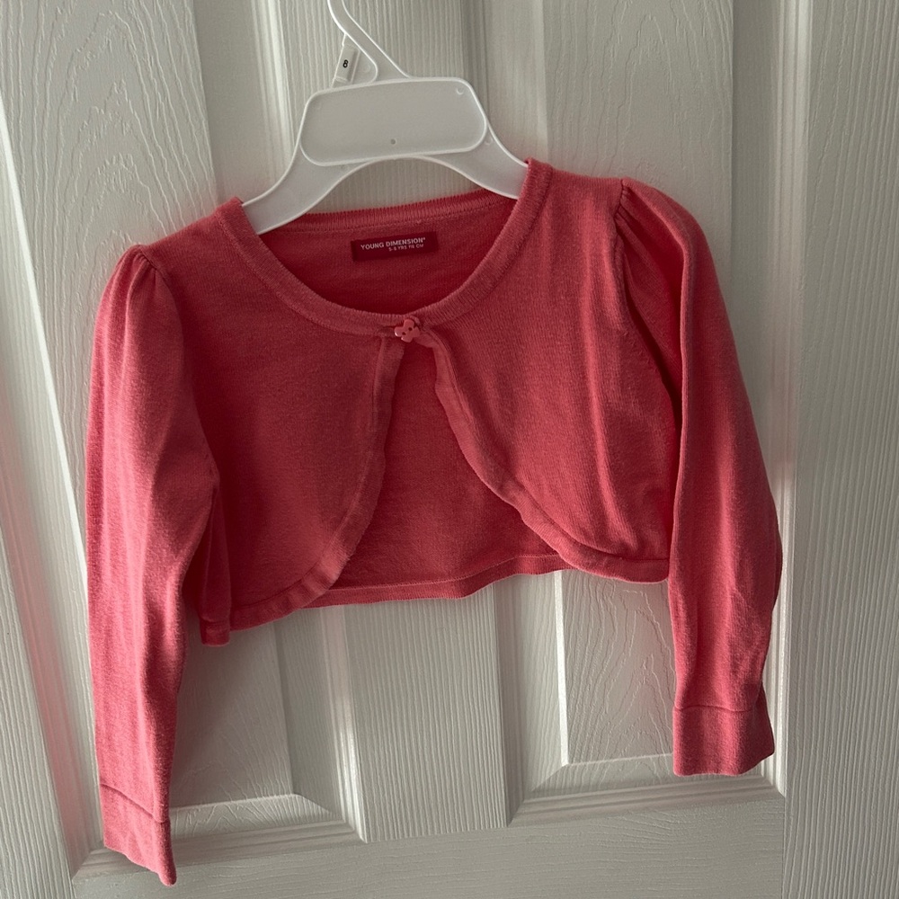 Young dimensions Bright Pink Kids cardigan Sweater